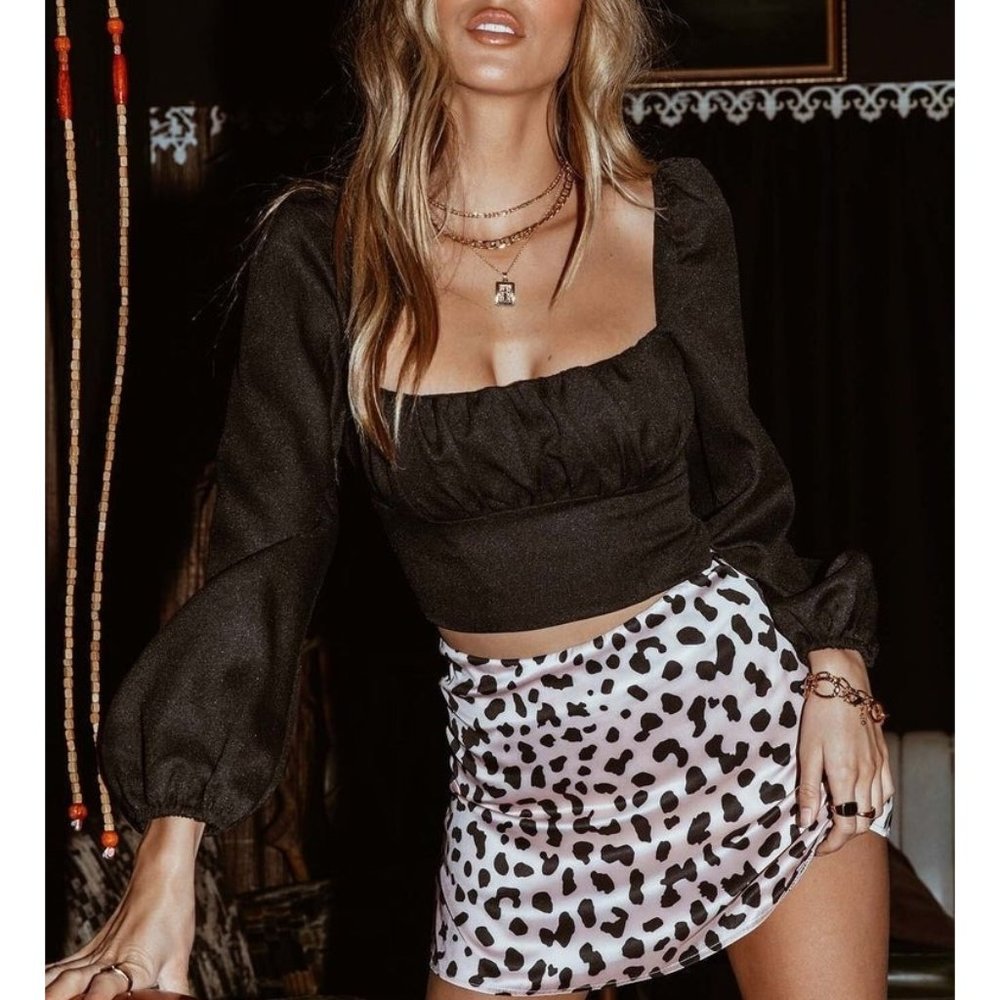 Princess Polly Ariah Long Sleeve Bustier Top Sz 2